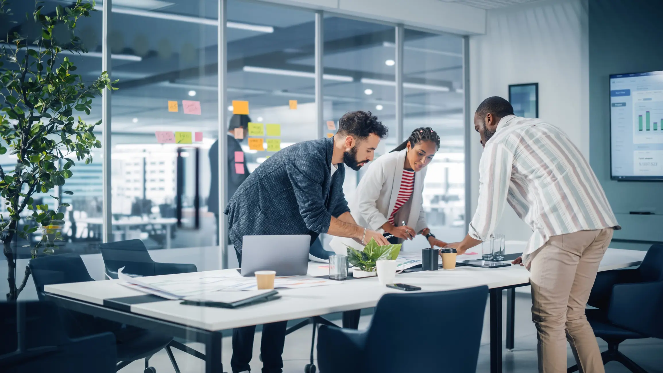office workers planning